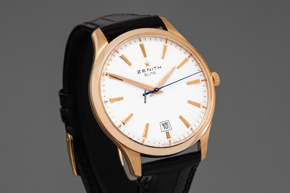 Zenith Captain Central Second Mens watch Unisex Automatic Rose gold 18.2020.670 11.C498 Replica 4