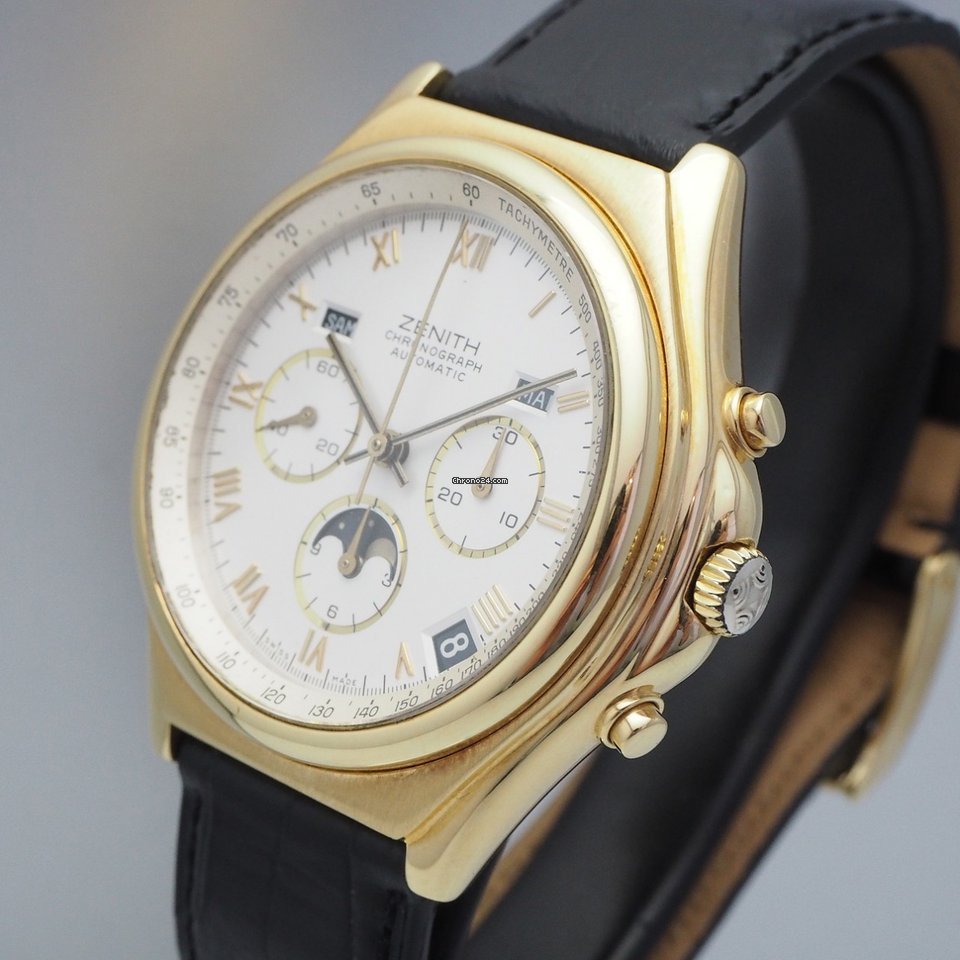 Zenith El Primero Mens watch Unisex Automatic Yellow gold 30 0460 412, 30.0160.418 Replica 4