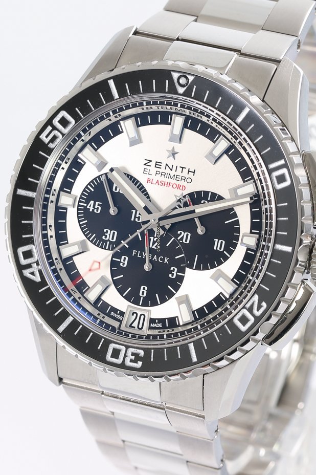 IMG_9081 Zenith El Primero Stratos Flyback Mens watch Unisex Automatic Steel 30.2062.405 Replica 4