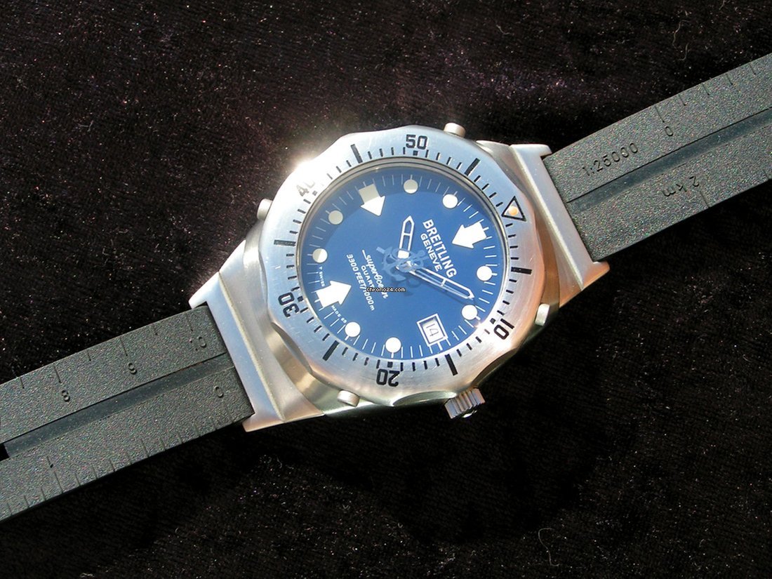 IMG_9081 Breitling Superocean Mens watch Unisex Quartz Steel 81190 Replica 4