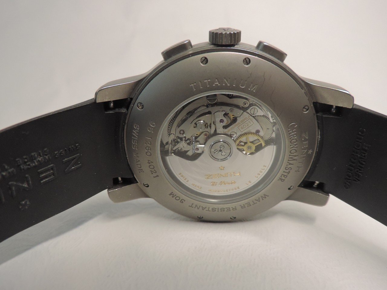 IMG_9081 Zenith Mens watch Unisex Automatic Titanium 95 1260 4021 Titanium Chronomaster Replica 4