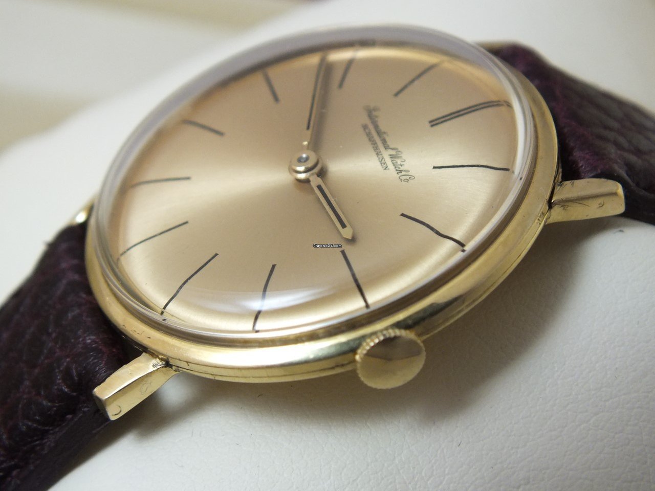IMG_9081 IWC Mens watch Unisex Manual winding Yellow gold 401 Replica 4