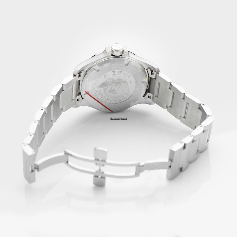 Longines Conquest Mens watch Unisex Quartz Steel L37164766 Replica 4