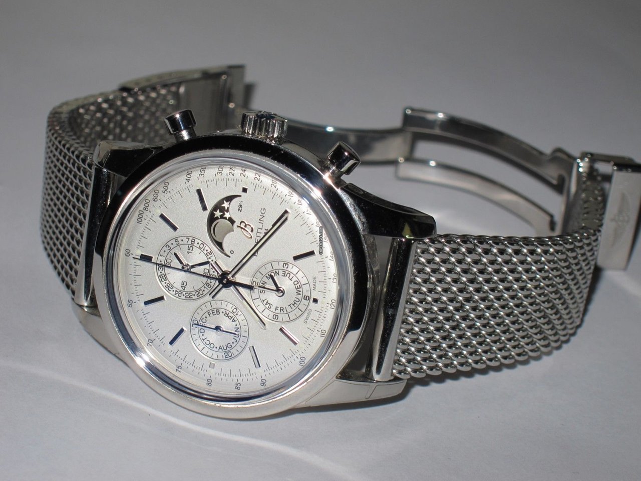 IMG_9081 Breitling Transocean Chronograph 1461 Mens watch Unisex Automatic Steel A1931012-G750-154A Replica 4