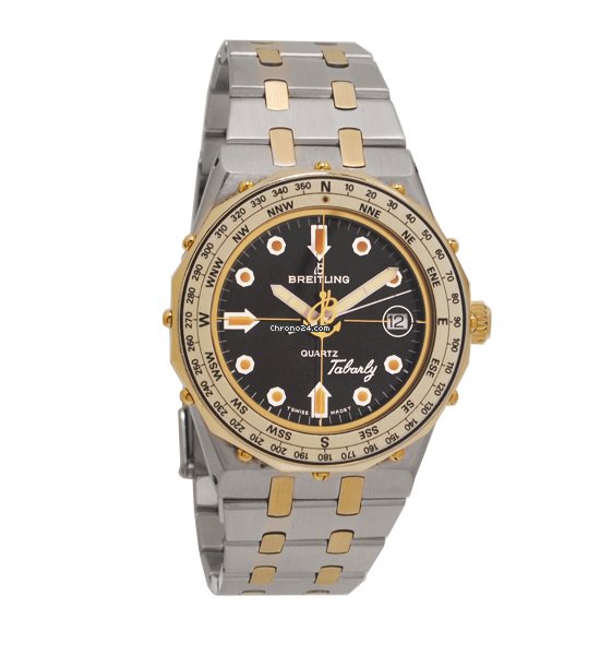 Breitling Mens watch Unisex Quartz Gold Steel 80770 Replica 4