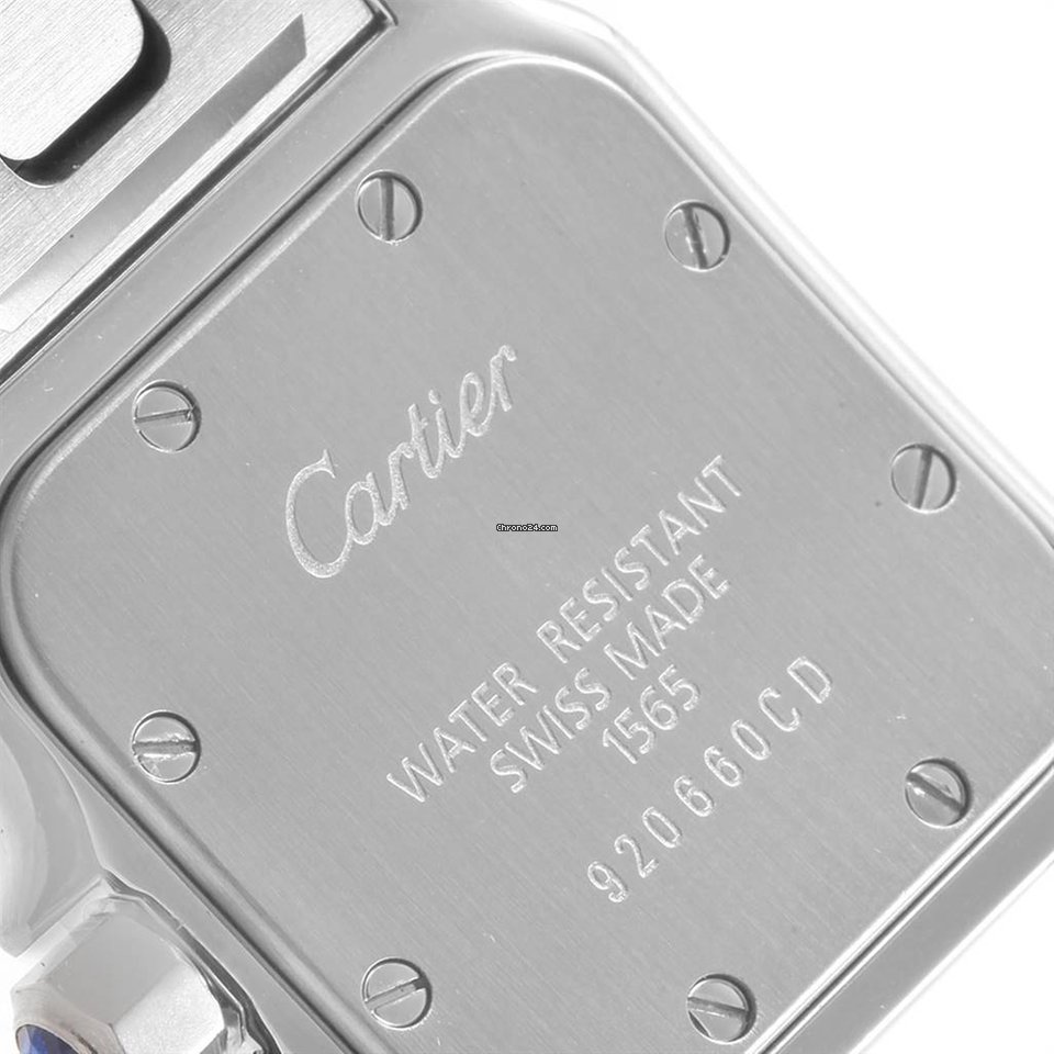 Cartier Santos Galbee Womens watch Quartz Steel W20056D6 Replica 4