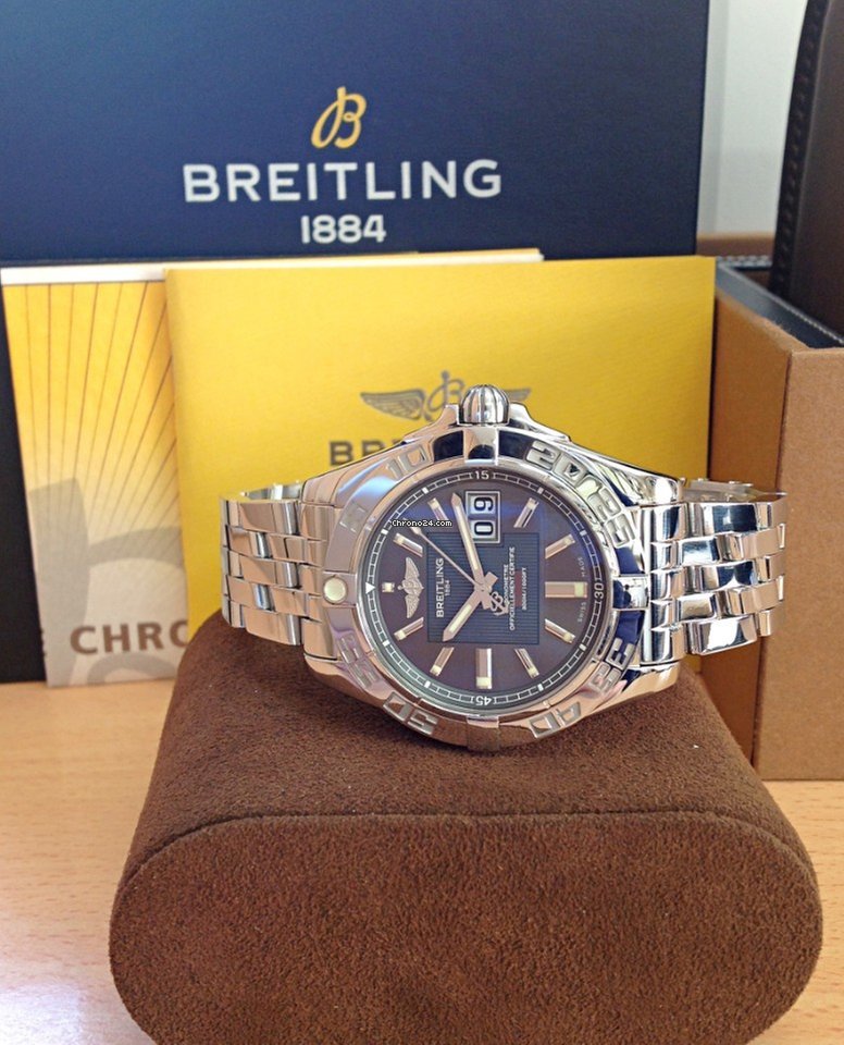 IMG_9081 Breitling Galactic 41 Mens watch Unisex Automatic Steel A49350 Replica 4