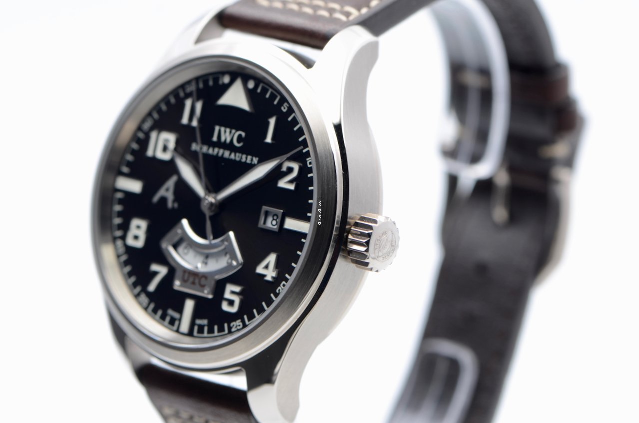 IMG_9081 IWC Pilot Mens watch Unisex Automatic White gold IW326102 Replica 4