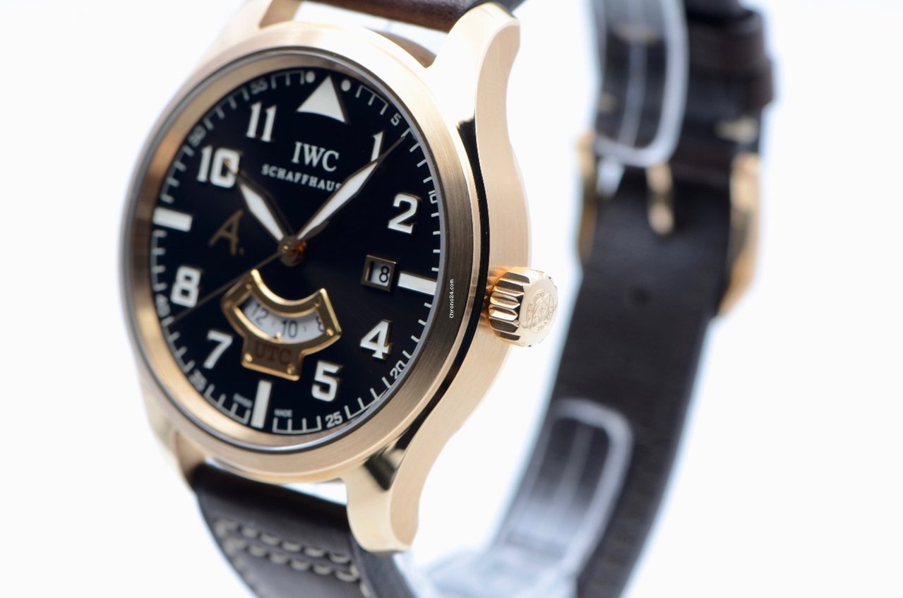 IMG_9081 IWC Pilot Mens watch Unisex Automatic Rose gold IW326103 Replica 4