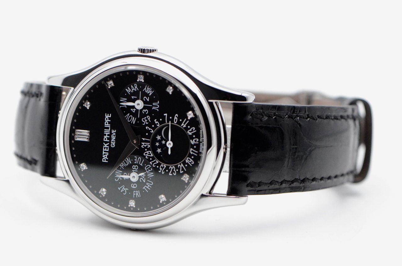IMG_9081 Patek Philippe Perpetual Calendar Mens watch Unisex Automatic Platinum 5140P-013 Replica 4
