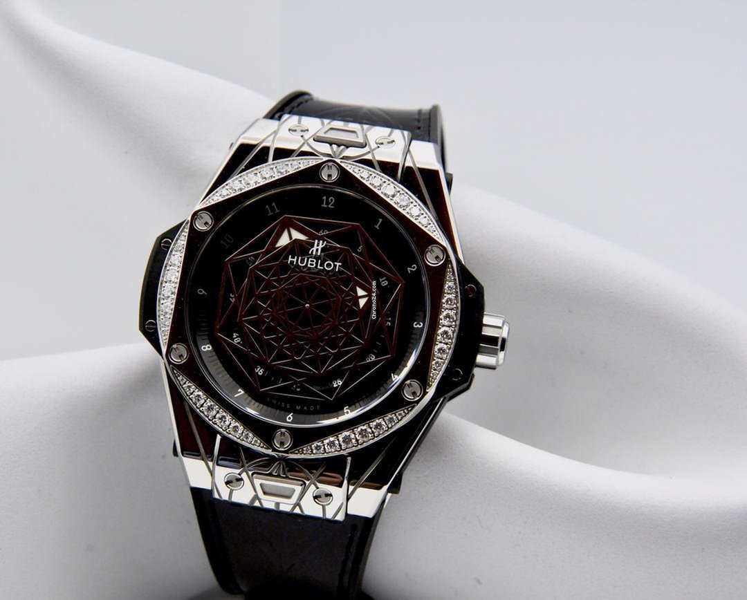 IMG_9081 Hublot Big Bang Sang Bleu Womens watch Automatic Steel 465.SS.1117.VR.1204.MXM17 Replica 4