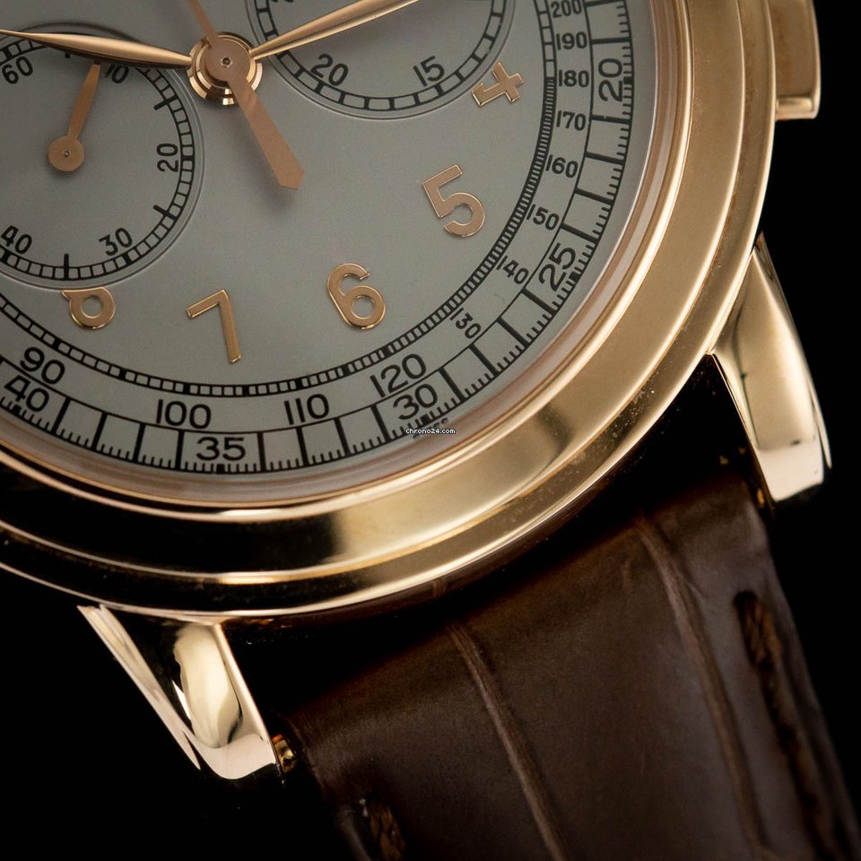Patek Philippe Chronograph Mens watch Unisex Manual winding Rose gold 5070R-001 Replica 4
