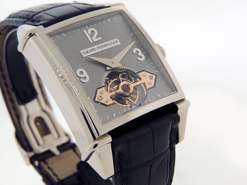 IMG_9081 Girard Perregaux Vintage 1945 Mens watch Unisex Automatic White gold 9985 Replica 5