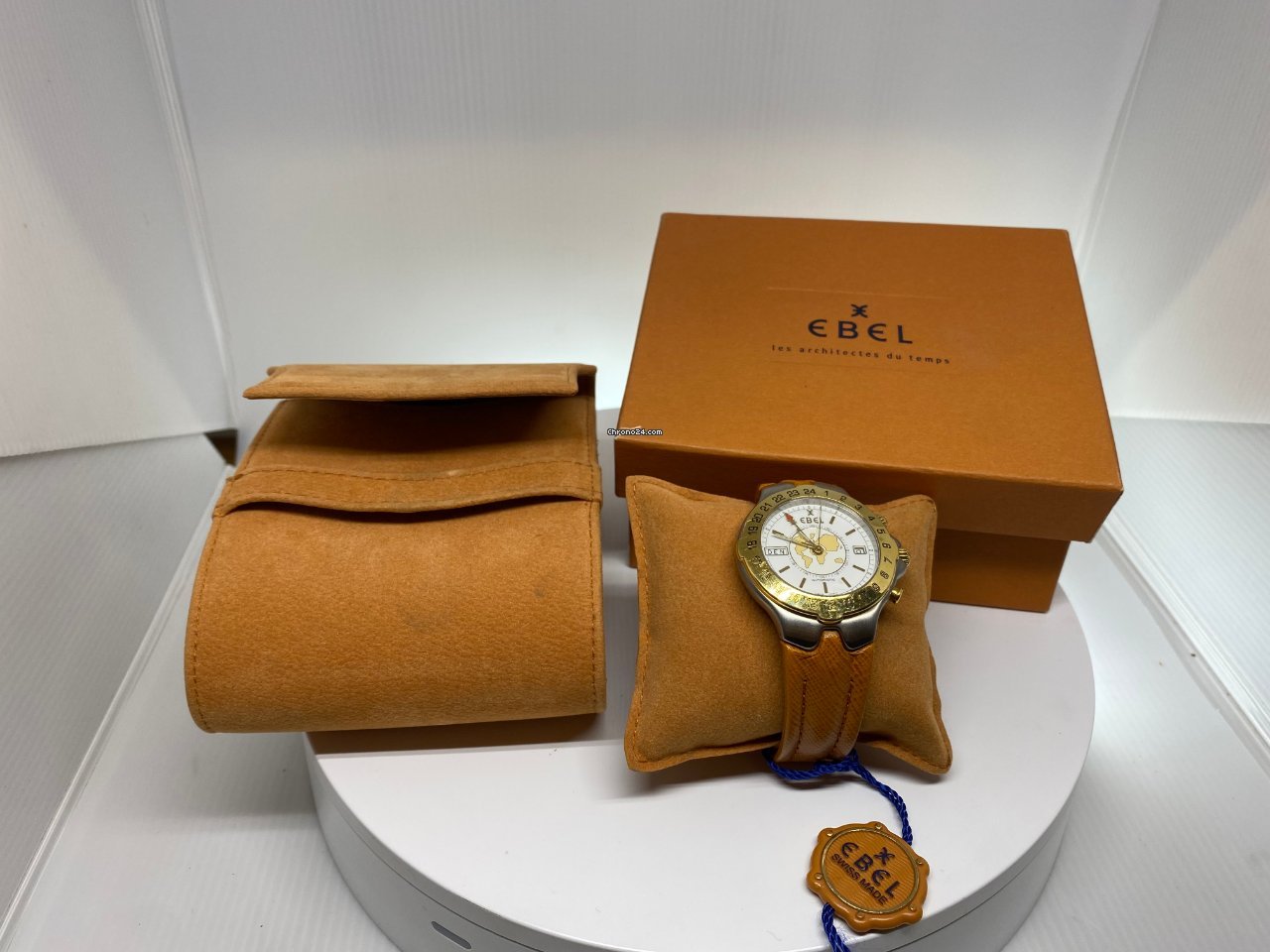 IMG_9081 Ebel Sportwave Mens watch Unisex Automatic Gold Steel E6122641 Replica 5