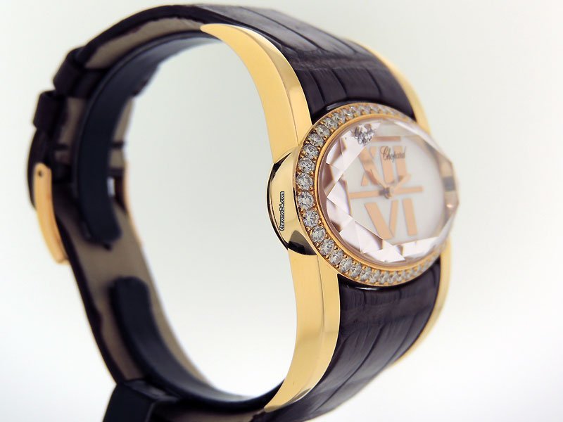 IMG_9081 Chopard Happy Diamonds Womens watch Quartz Rose gold 139018 Replica 5