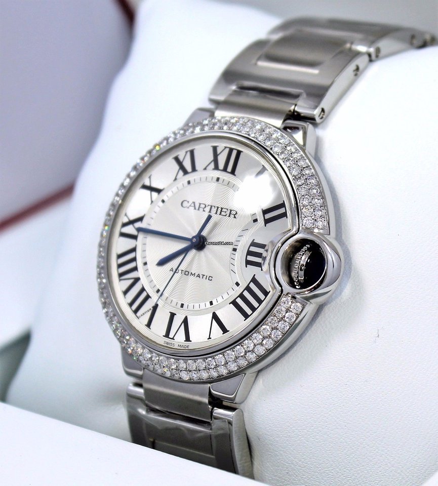 IMG_9081 Cartier Ballon Bleu 36mm Mens watch Unisex Automatic Steel W690046 Replica 5
