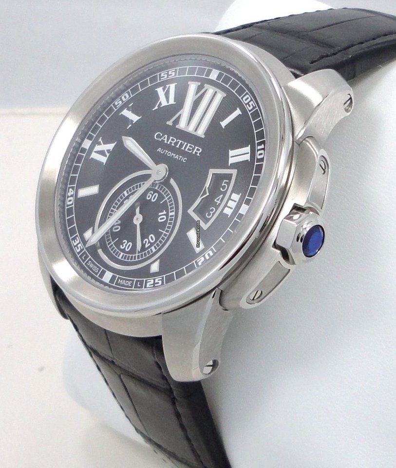 IMG_9081 Cartier Calibre de Cartier Mens watch Unisex Automatic Steel W7100014 Replica 5