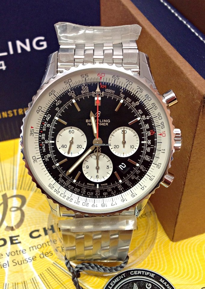 IMG_9081 Breitling Navitimer 01 (46 MM) Mens watch Unisex Automatic Steel AB012721 Replica 5