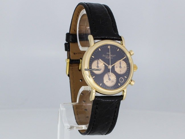 IWC Portofino Chronograph Womens watch Quartz Red gold 3730 Replica 5