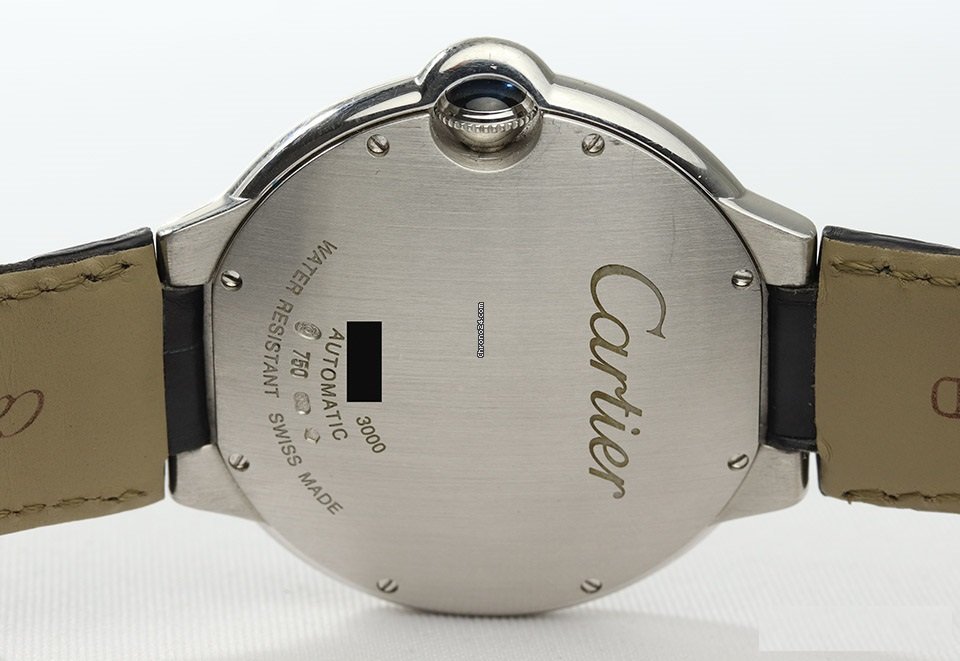 IMG_9081 Cartier Ballon Bleu 42mm Mens watch Unisex Automatic White gold 3000 Replica 5