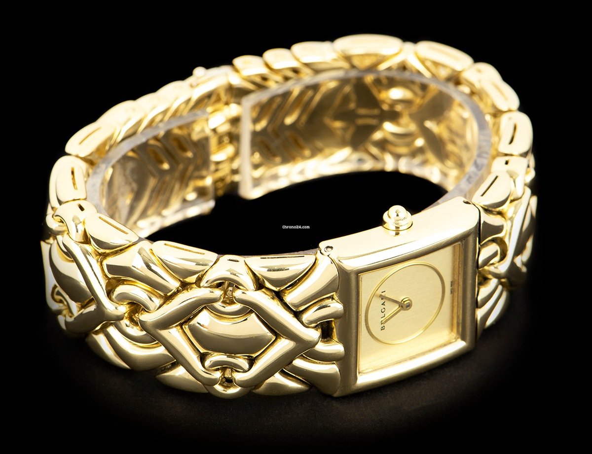IMG_9081 Bulgari Parentesi Womens watch Quartz Yellow gold Bulgari BJ06 Replica 5