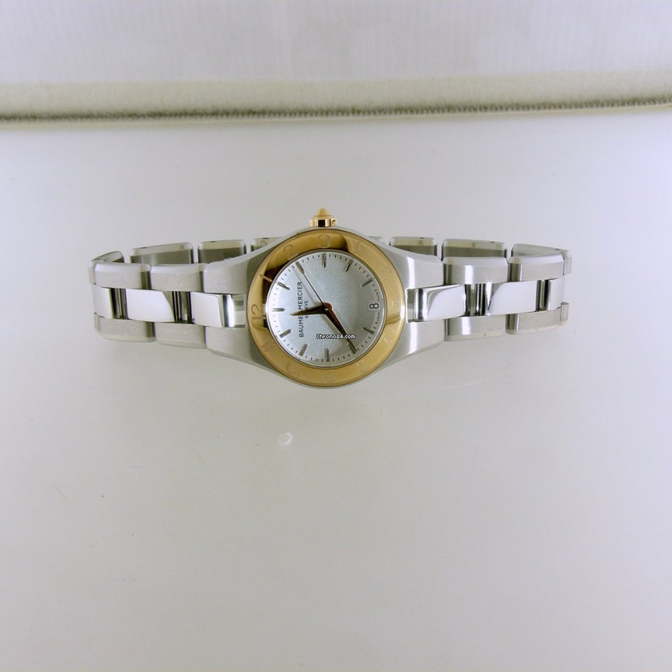 IMG_9081 Baume & Mercier Linea Quartz Gold Steel MOA10014 M0A10014 Replica 5