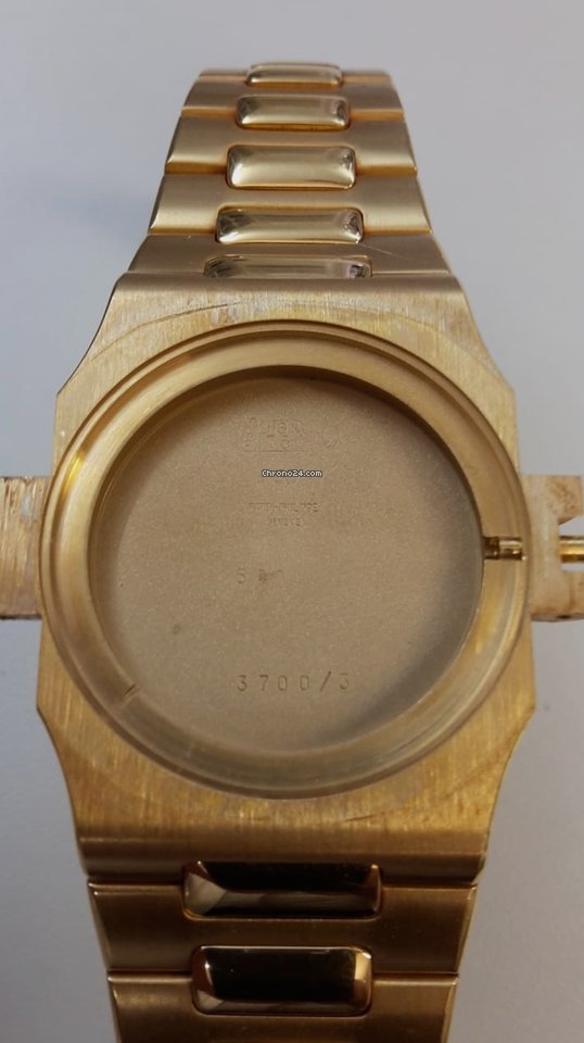 Patek Philippe Nautilus Mens watch Unisex Automatic Yellow gold 3700 3 Nautilus Blue original Steinbesatz Replica 5