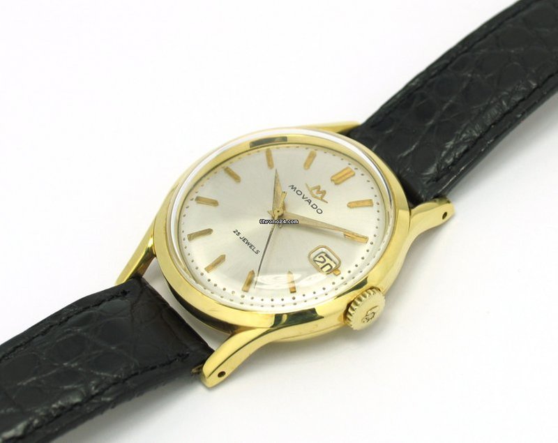IMG_9081 Movado Mens watch Unisex Automatic Yellow gold 1279 Replica 5
