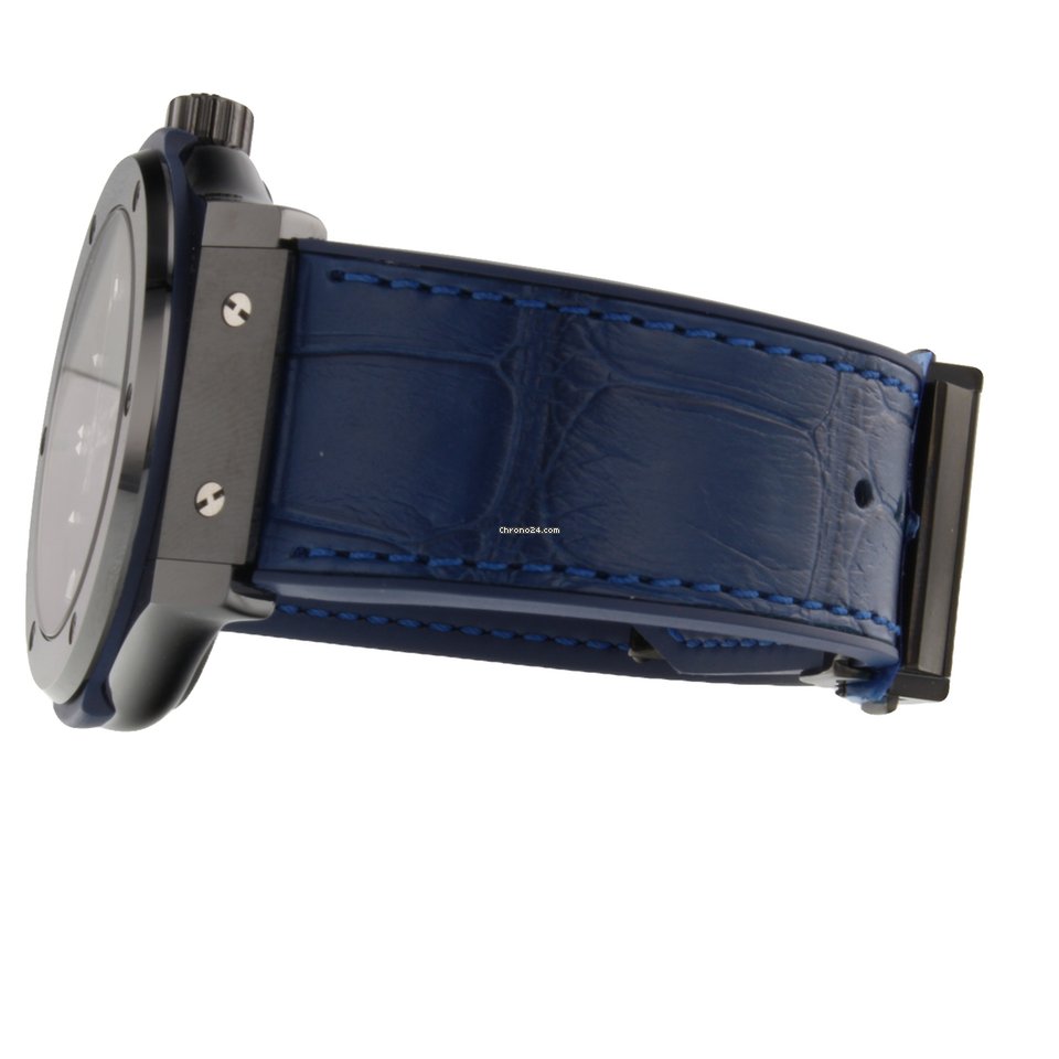 IMG_9081 Hublot Classic Fusion Blue Mens watch Unisex Automatic Ceramic 542CM7170LR Replica 5
