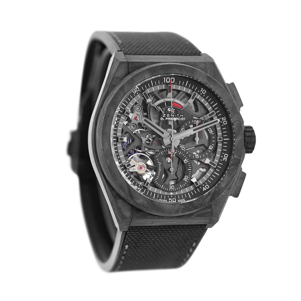 IMG_9081 Zenith Defy El Primero Mens watch Unisex Automatic Carbon 10.9000.9004 96.R782 Replica 5