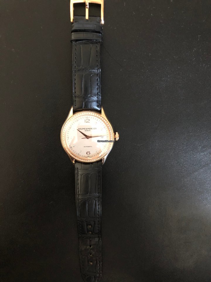 IMG_9081 Baume & Mercier Clifton Mens watch Unisex Automatic Rose gold MOA10194 Replica 5
