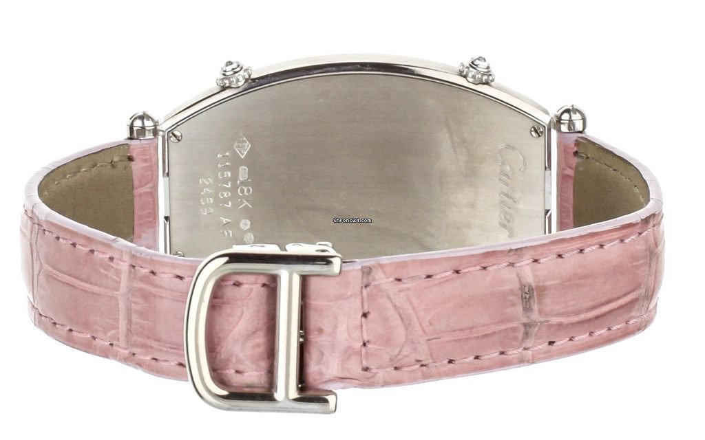 Cartier Tonneau Womens watch Quartz White gold 2459 Replica 5