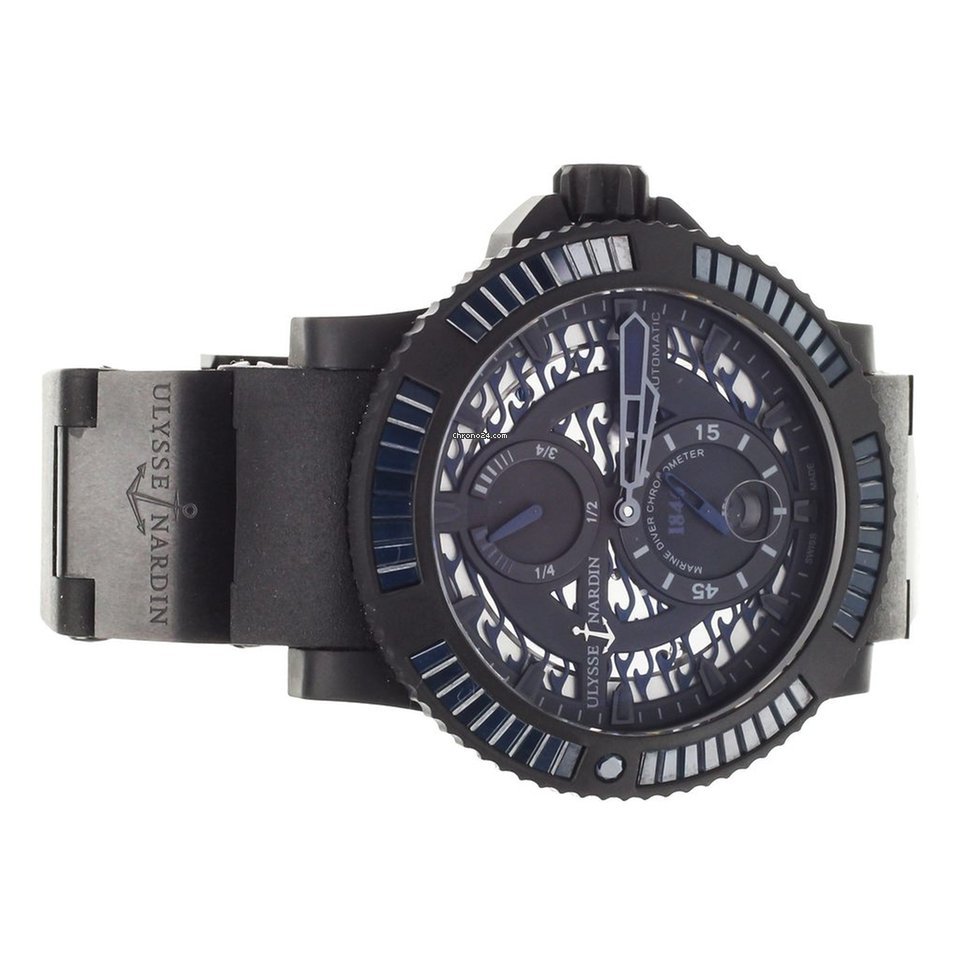 IMG_9081 Ulysse Nardin Diver Black Sea Mens watch Unisex Automatic Steel 263-92B3-3C 923 Replica 5