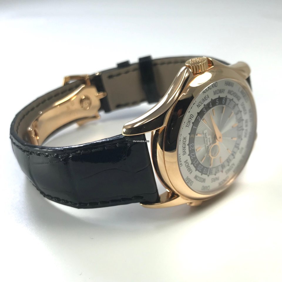 IMG_9081 Patek Philippe World Time Mens watch Unisex Automatic Rose gold 5130R-001 Replica 5