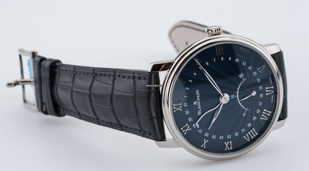 IMG_9081 Blancpain Villeret Ultra-Slim Mens watch Unisex Automatic White gold 6653q-1529-55b Replica 5