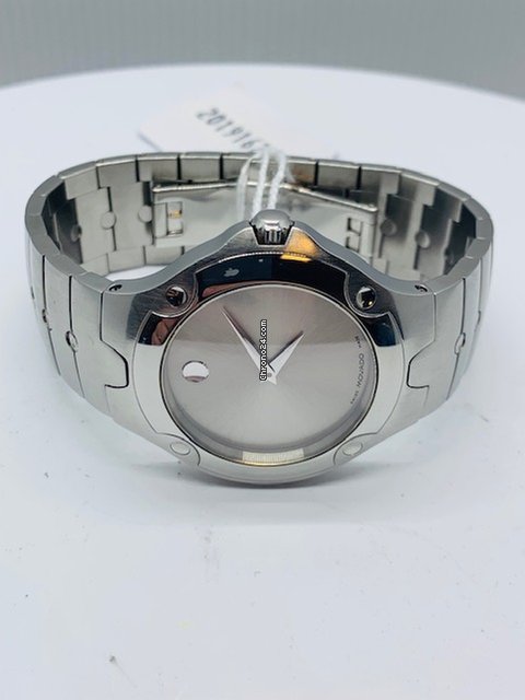 IMG_9081 Movado Mens watch Unisex Quartz Steel 0605788 Replica 5