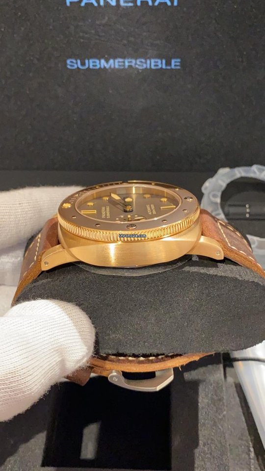 IMG_9081 Panerai Luminor Submersible Mens watch Unisex Automatic Bronze pam00968 Replica 5