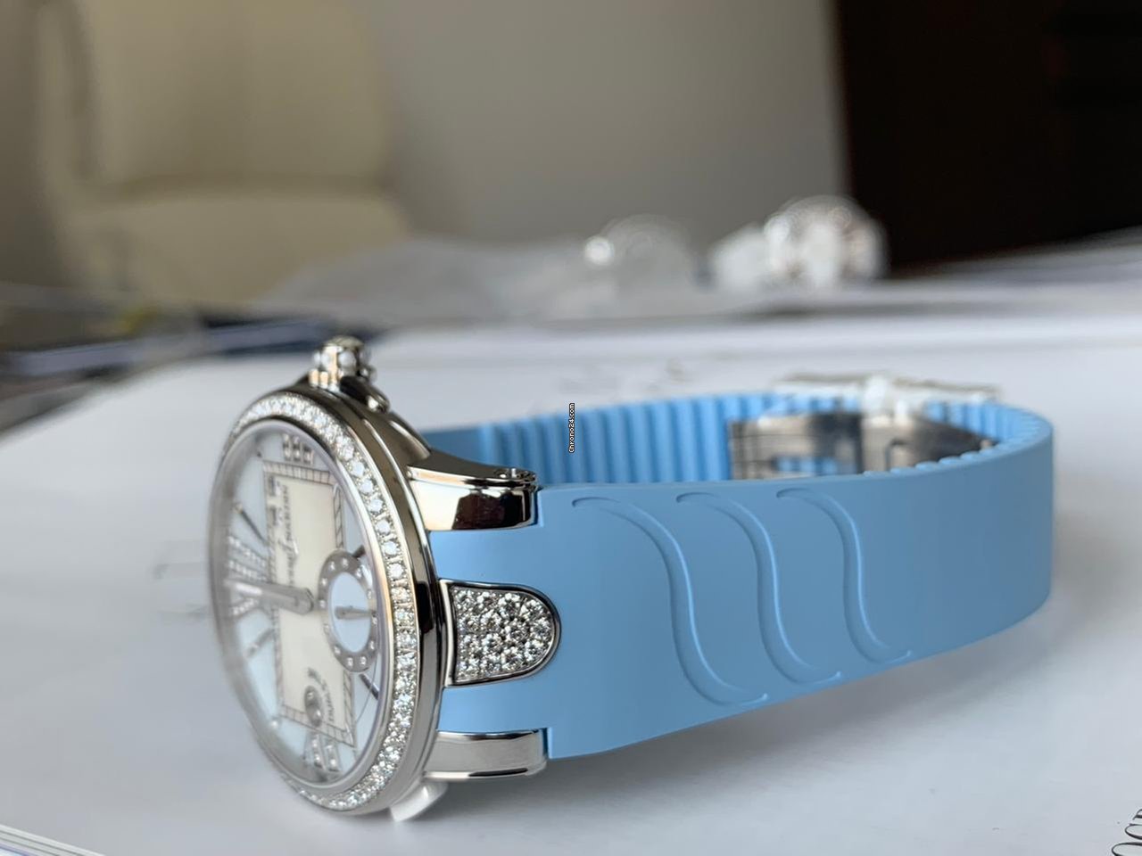 IMG_9081 Ulysse Nardin Executive Dual Time Lady Womens watch Automatic Steel 243-10B 393 Replica 5