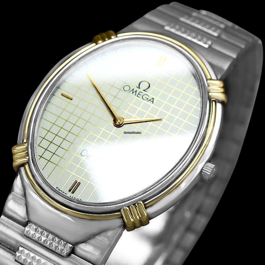 Omega De Ville Mens watch Unisex Quartz Gold Steel AB 2 Replica 5