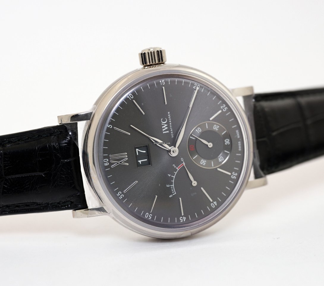 IMG_9081 IWC Portofino Hand-Wound Mens watch Unisex Manual winding White gold IW516101 Replica 5