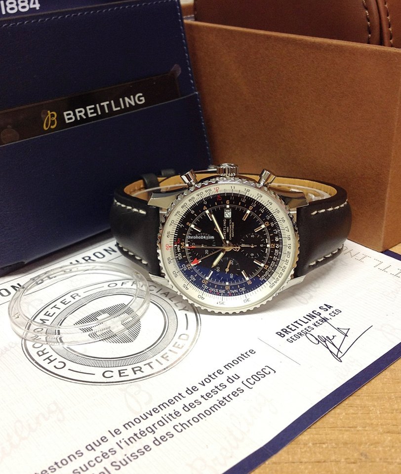 IMG_9081 Breitling Navitimer GMT Mens watch Unisex Automatic Steel A24322121B1X1 Replica 5