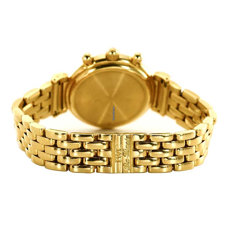 IWC Da Vinci Chronograph Quartz Yellow gold IW9536 Replica 5