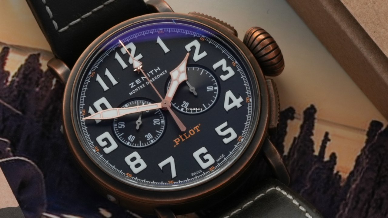 IMG_9081 Zenith Pilot Type 20 Extra Special Mens watch Unisex Automatic Bronze 29.2430.4069 21.C800 Replica 5