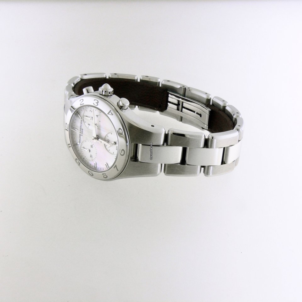 IMG_9081 Baume & Mercier Linea Womens watch Quartz Steel M0A10012 MOAO10012 Replica 5