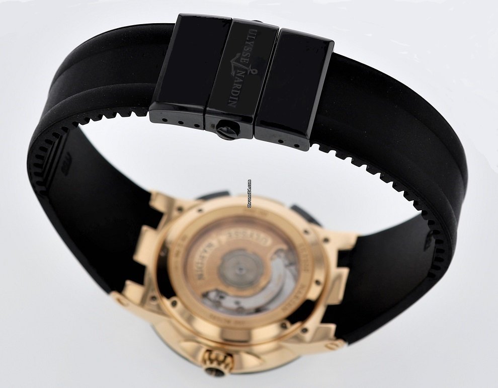 IMG_9081 Ulysse Nardin Executive Dual Time Mens watch Unisex Automatic Rose gold 246-00 Replica 5