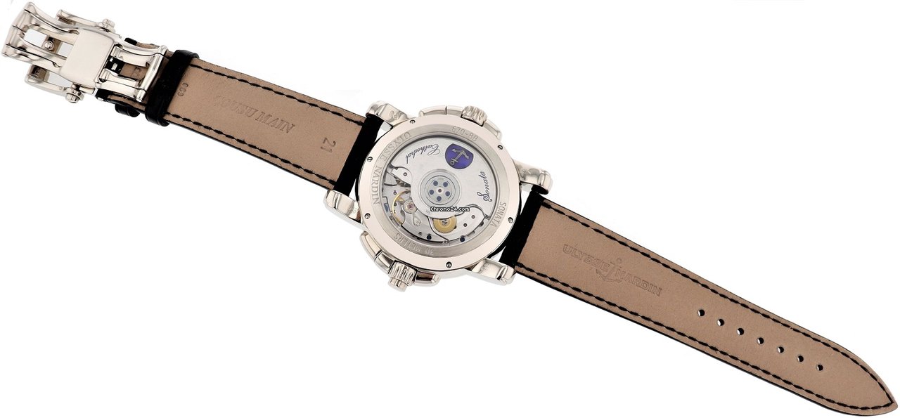 IMG_9081 Ulysse Nardin Sonata Mens watch Unisex Automatic White gold 670-88 212 Replica 5