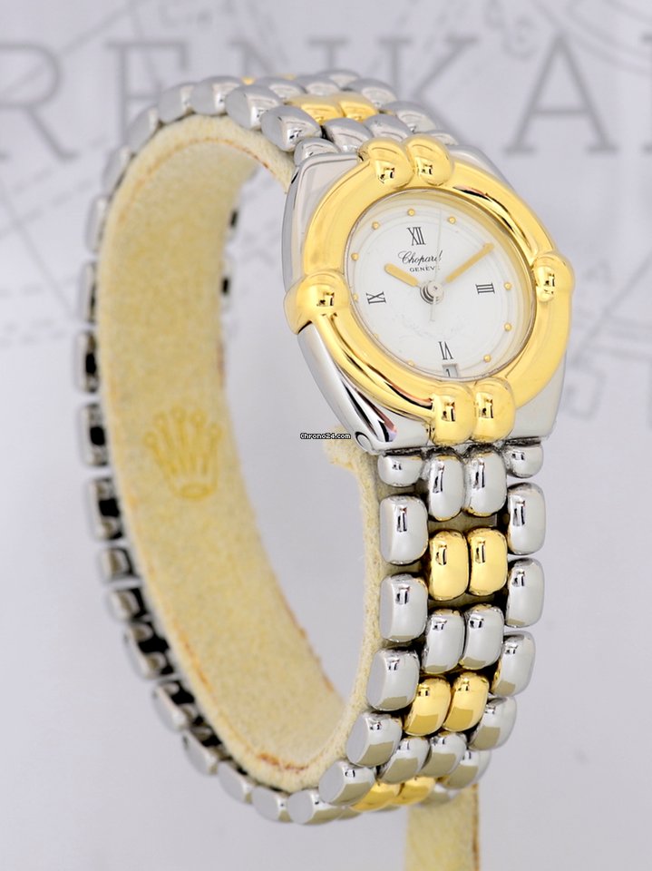 IMG_9081 Chopard Gstaad Womens watch Quartz Gold Steel 8112 Replica 5
