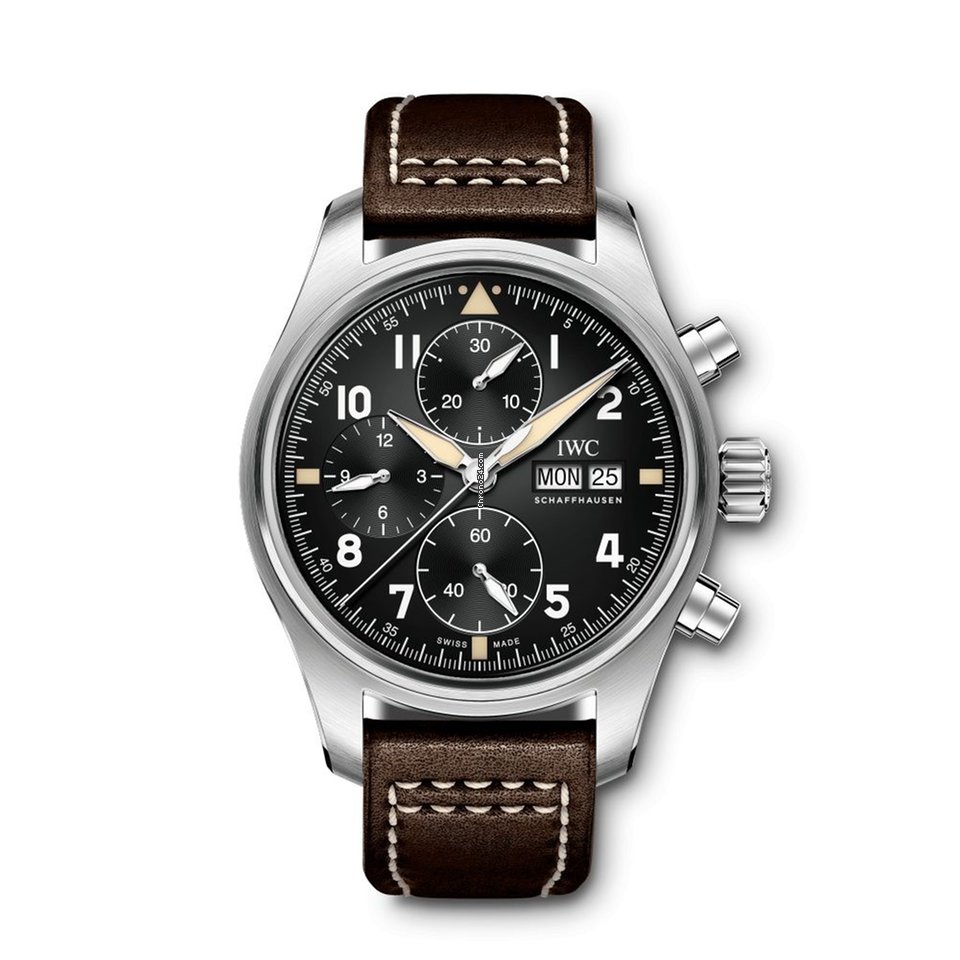 IMG_9081 IWC Pilot Spitfire Chronograph Mens watch Unisex Automatic Steel IW387903 Replica 5