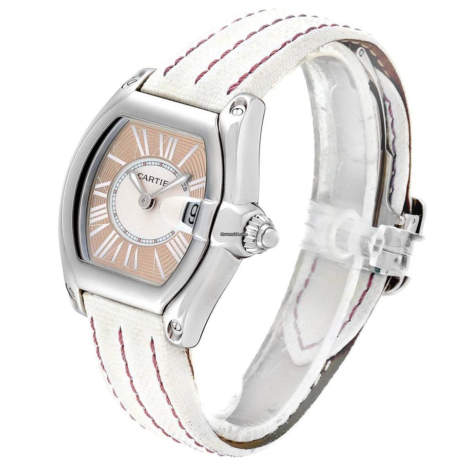 IMG_9081 Cartier Roadster Womens watch Quartz Steel W62054V3 Replica 5