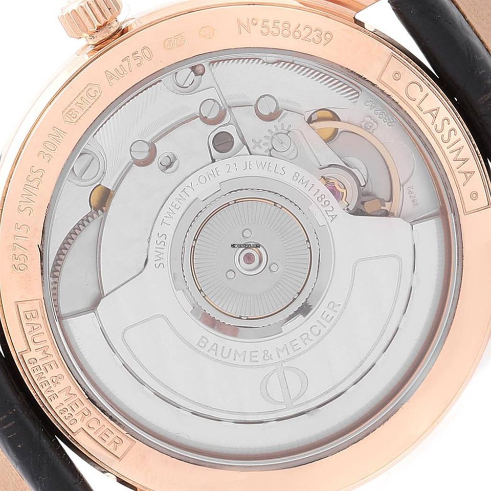 IMG_9081 Baume & Mercier Classima Mens watch Unisex Automatic Rose gold 10077 Replica 5